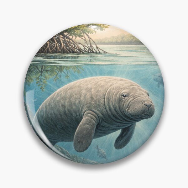 Item preview, Florida Manatee - Everglades Florida  designed and sold by PamLeeDesign.