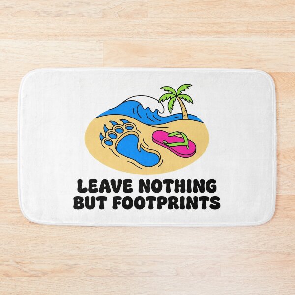 Item preview, Leave Nothing But Footprints Funny Beach Shirt Bear Claw Ocean Nature Lover Gift designed and sold by Trending Fashions.