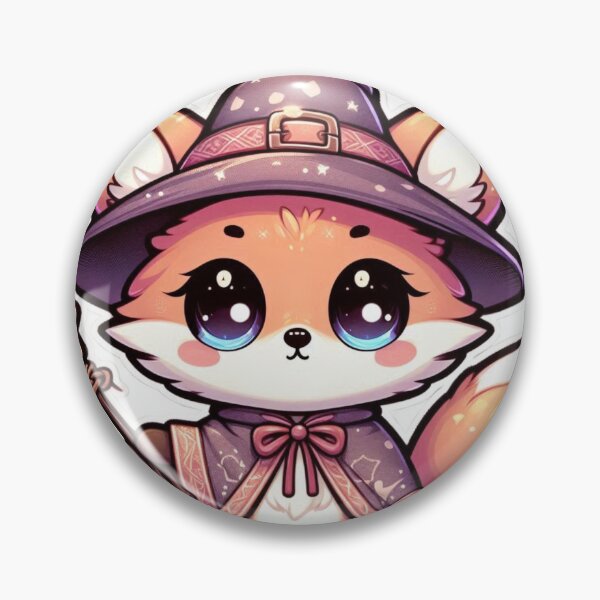 Item preview, Cute Fox in Wizard Costume – Kawaii Cartoon Animal Illustration designed and sold by TwinklePallete.