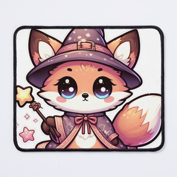 Item preview, Cute Fox in Wizard Costume – Kawaii Cartoon Animal Illustration designed and sold by TwinklePallete.