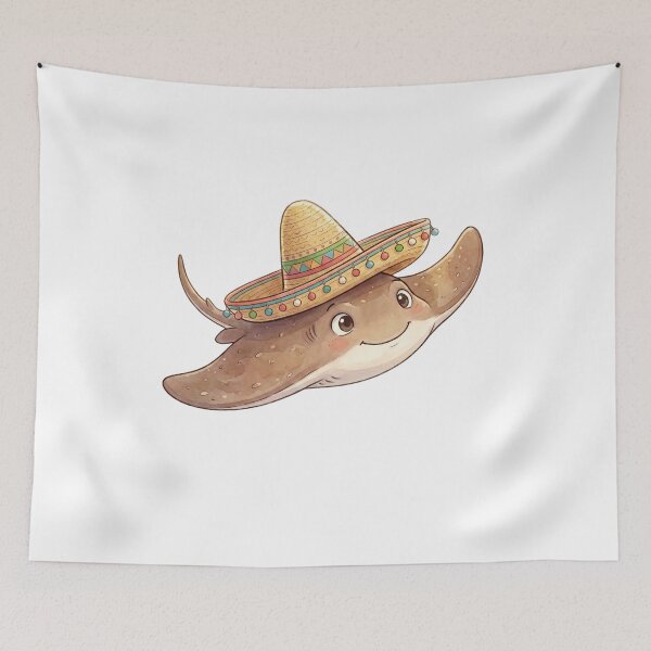 Item preview, Stingray with a Mexican sombrero designed and sold by Alohadreams.