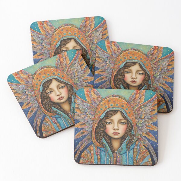 Item preview, Angel with wings wearing a hoodie Dancing  designed and sold by Colin Bentham.