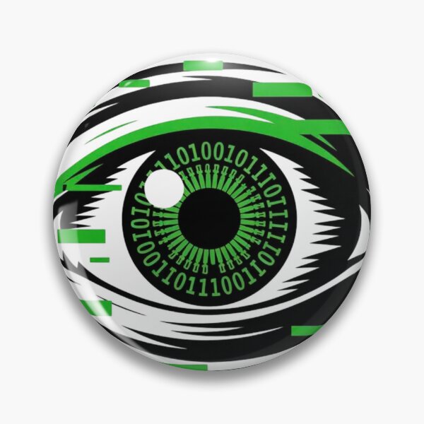 Item preview, Minimalist Matrix Glitch Eye Logo designed and sold by Mr-wow.