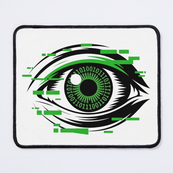 Item preview, Minimalist Matrix Glitch Eye Logo designed and sold by Mr-wow.