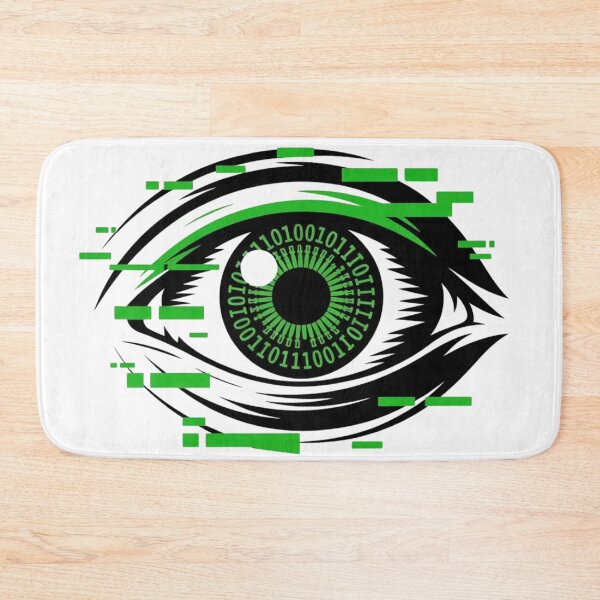 Item preview, Minimalist Matrix Glitch Eye Logo designed and sold by Mr-wow.