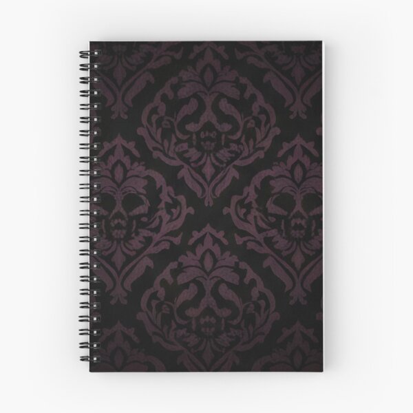Item preview, “Gothic Skull Purple Damask Pattern” designed and sold by Good Vibes .