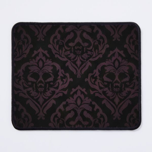 Item preview, “Gothic Skull Purple Damask Pattern” designed and sold by Good Vibes .