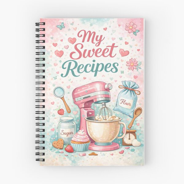 Item preview, My Sweet Recipes – Blank Baking Notebook for Your Favorite Desserts designed and sold by ItssMeSammie.
