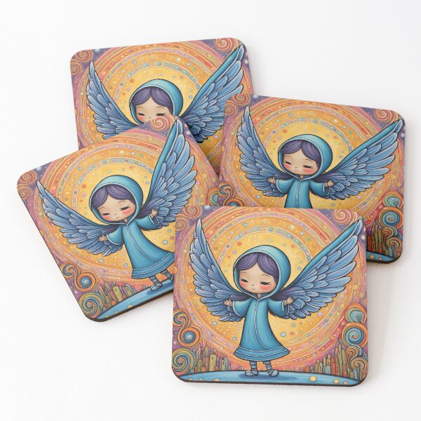 Item preview, Angel with wings wearing a hoodie Dancing  designed and sold by Colin Bentham.
