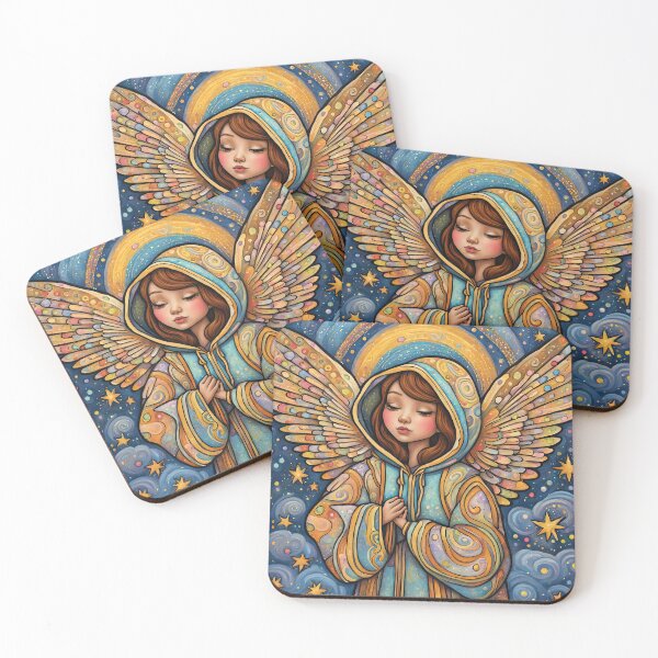 Item preview, Angel with wings wearing a hoodie Dancing  designed and sold by Colin Bentham.