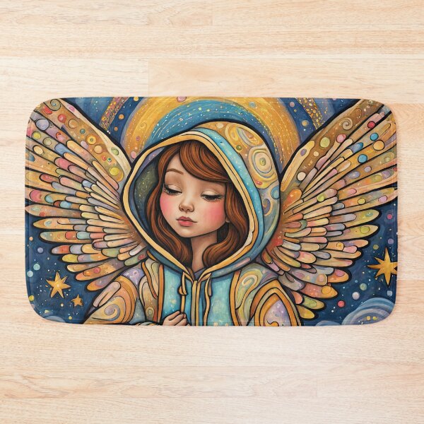 Item preview, Angel with wings wearing a hoodie Dancing  designed and sold by Colin Bentham.