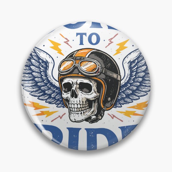 Item preview, Born to Ride Winged Skull designed and sold by Matinez Pink.