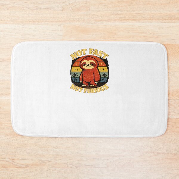 Item preview, Not Fast Not Furious Cute Sloth Retro Vintage Funny Slow Life T-Shirt designed and sold by Wild Shirt Studio.