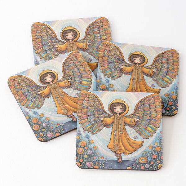 Item preview, Angel with wings wearing a hoodie Dancing  designed and sold by Colin Bentham.