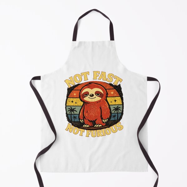Item preview, Not Fast Not Furious Cute Sloth Retro Vintage Funny Slow Life T-Shirt designed and sold by Wild Shirt Studio.
