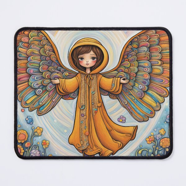 Item preview, Angel with wings wearing a hoodie Dancing designed and sold by Colin Bentham.