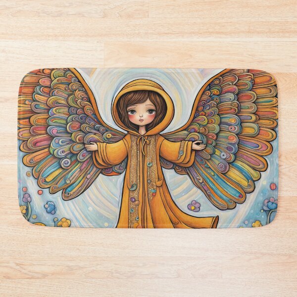 Item preview, Angel with wings wearing a hoodie Dancing  designed and sold by Colin Bentham.