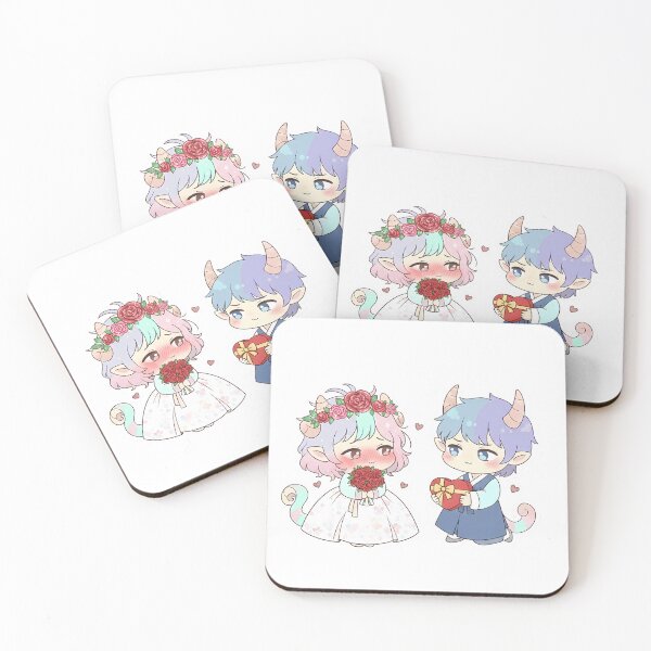 Item preview, cute chibi couple in love  designed and sold by kuimoul.
