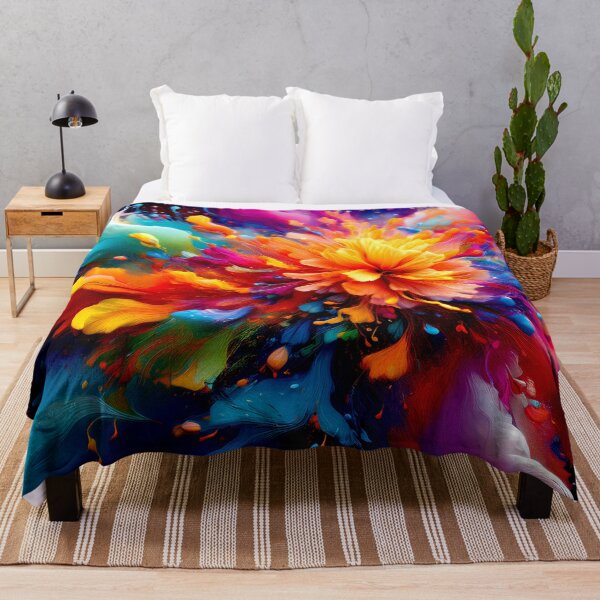 Item preview, Colorful Wallcovering Tapestry, duvet cover, throw blanket, shower curtain designed and sold by CharlottePlaceArt.