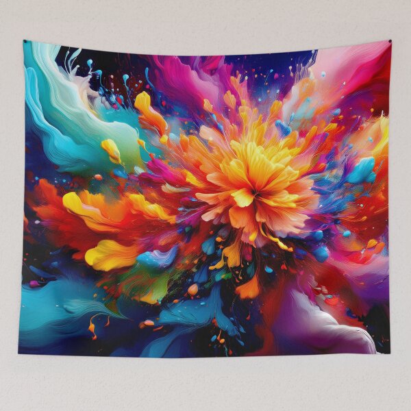 Item preview, Colorful Wallcovering Tapestry, duvet cover, throw blanket, shower curtain designed and sold by CharlottePlaceArt.