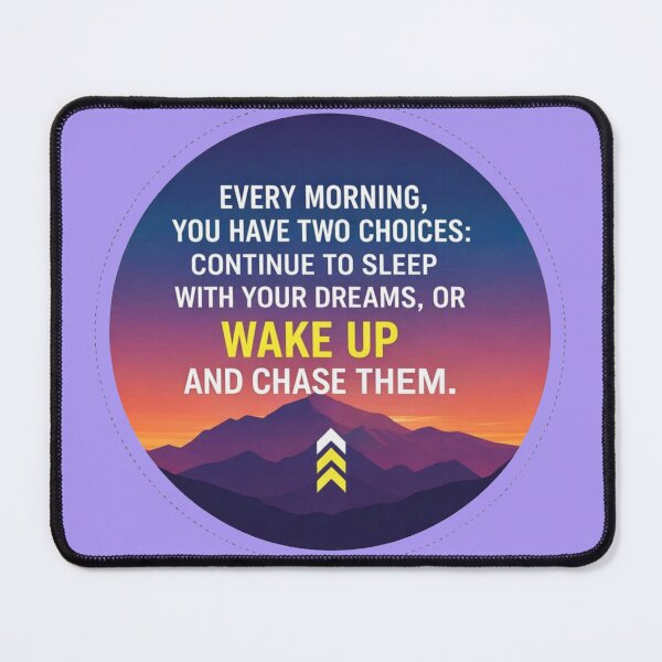 Item preview, Wake Up And Chase Your Dreams Morning Motivation Sticker designed and sold by Scro-Ciob-Shop.