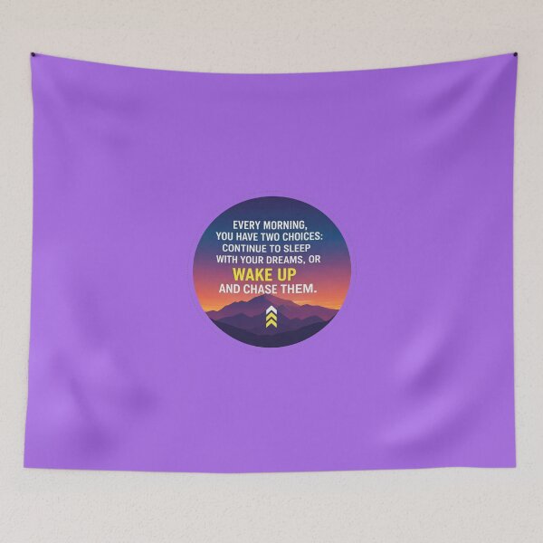 Item preview, Wake Up And Chase Your Dreams Morning Motivation Sticker designed and sold by Scro-Ciob-Shop.