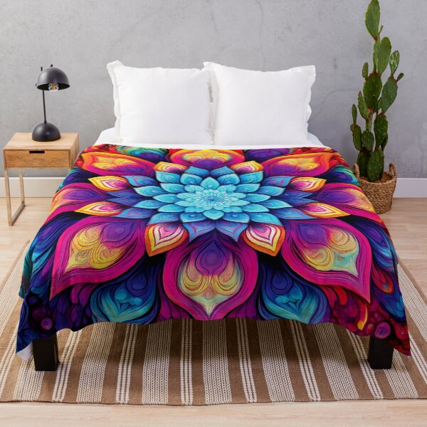 Item preview, Colorful Wallcovering Tapestry, duvet cover, throw blanket, shower curtain designed and sold by CharlottePlaceArt.