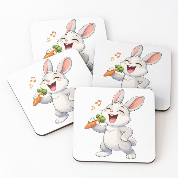 Item preview, Cute Rabbit Singing With Carrot designed and sold by PriyankaSonara.