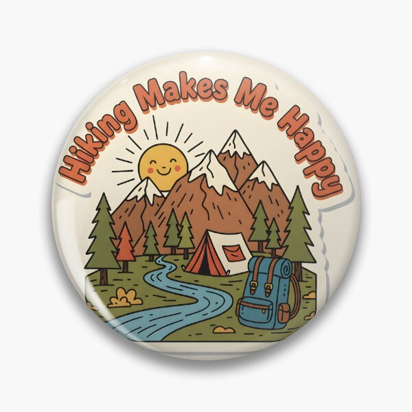 Item preview, Hiking Makes Me Happy Hiking designed and sold by Ink Magic.