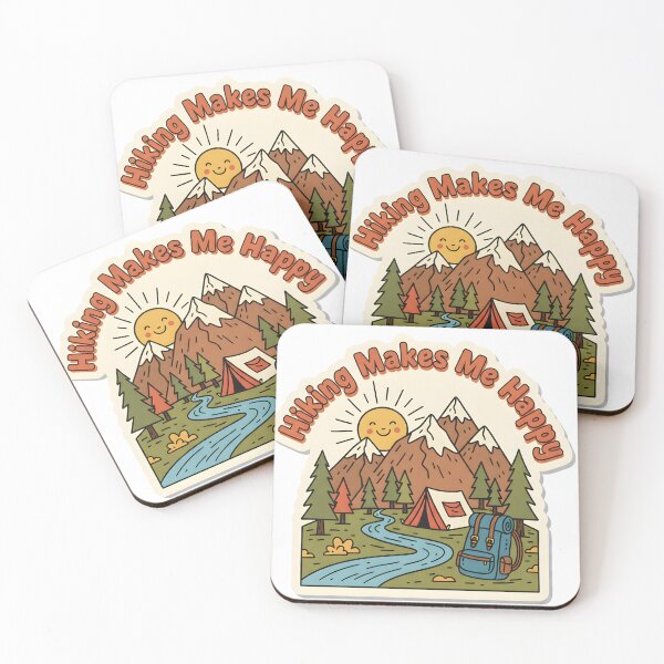 Item preview, Hiking Makes Me Happy Hiking designed and sold by Ink Magic.