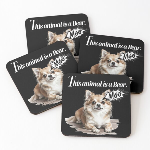 Item preview, This Animal Is A Bear. MOO. - Funny Chihuahua Meme designed and sold by Animal Xeno Circus.