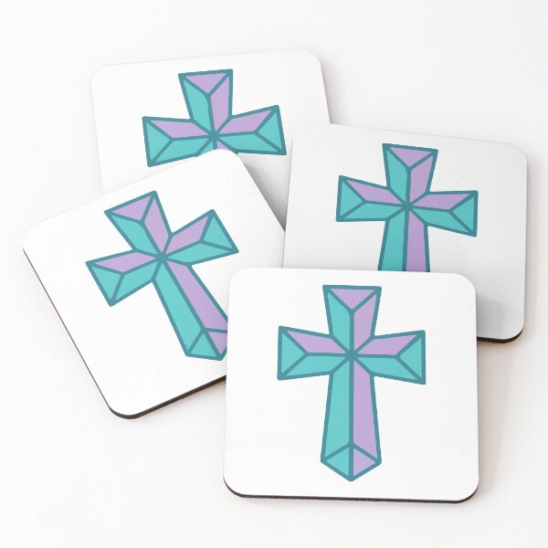 Item preview, Modern Stained Glass Cross | Colorful Christian Cross Art | Minimal Cross Symbol  designed and sold by stylishdzign.