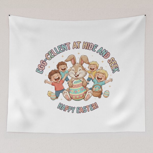 Item preview, Watercolor Easter Bunny & The Happy Seekers designed and sold by Josie37.