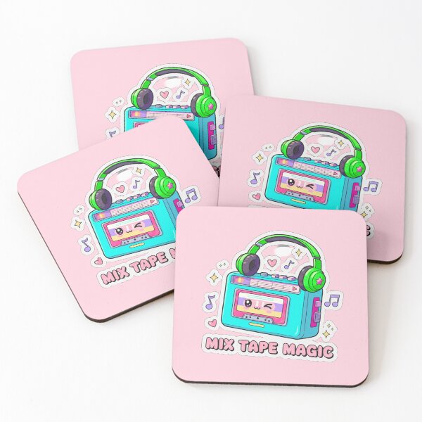 Item preview, Kawaii Retro Mix Tape Magic Cassette Sticker designed and sold by Modavedrake.