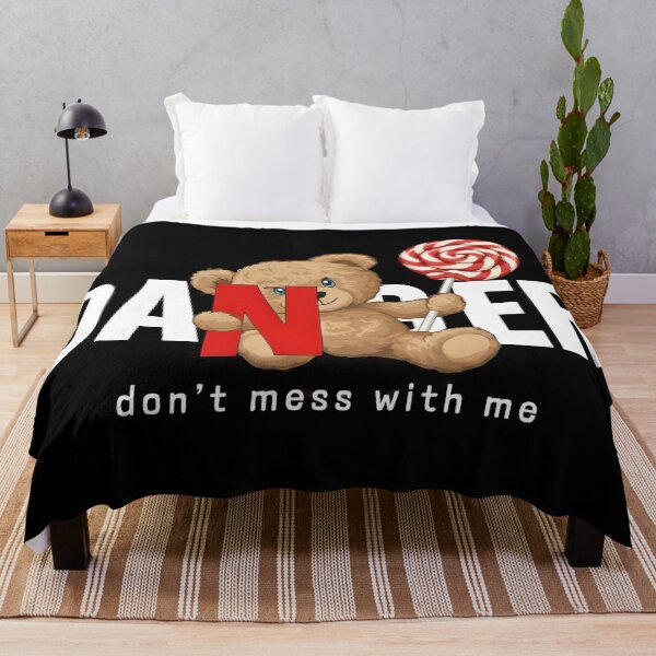 Item preview, Danger Teddy Bear Don't Mess With Me Aesthetic designed and sold by Mary Ney.