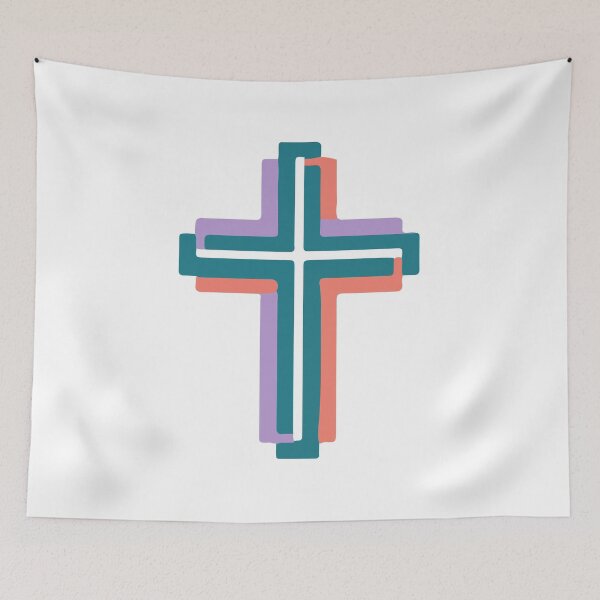 Item preview, Colorful Geometric Cross | Bold Abstract Cross designed and sold by stylishdzign.