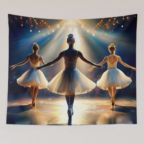 Item preview, Dancers Tapestry, duvet cover, throw blanket, shower curtain designed and sold by CharlottePlaceArt.