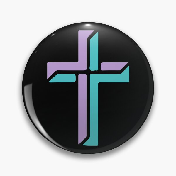 Item preview, Modern Christian Cross Art – Purple Teal Minimalist Faith Symbol – Religious  designed and sold by stylishdzign.