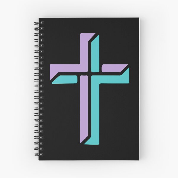 Item preview, Modern Christian Cross Art – Purple Teal Minimalist Faith Symbol – Religious  designed and sold by stylishdzign.