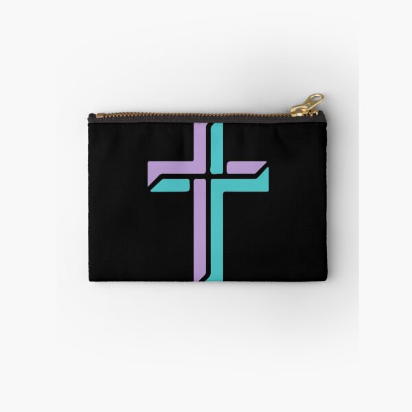 Item preview, Modern Christian Cross Art – Purple Teal Minimalist Faith Symbol – Religious  designed and sold by stylishdzign.