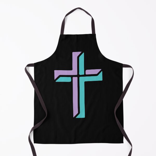 Item preview, Modern Christian Cross Art – Purple Teal Minimalist Faith Symbol – Religious designed and sold by stylishdzign.