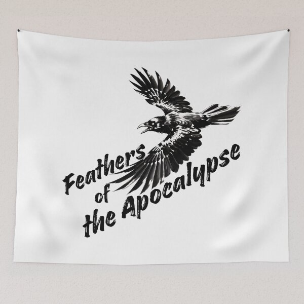 Item preview, Plumas del Apocalipsis - Dark Crow Ink Art designed and sold by Animal Xeno Circus.