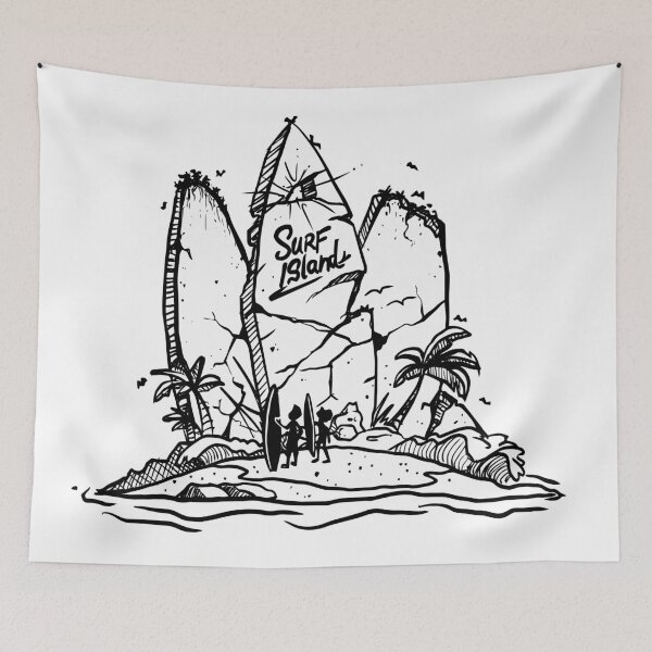 Item preview, Surf Island, Chill, Relaxed, Beach Vibe vector design designed and sold by TheDezignKitchen.