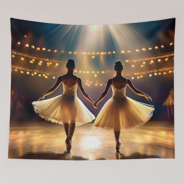 Item preview, Dancers Tapestry, duvet cover, throw blanket, shower curtain designed and sold by CharlottePlaceArt.
