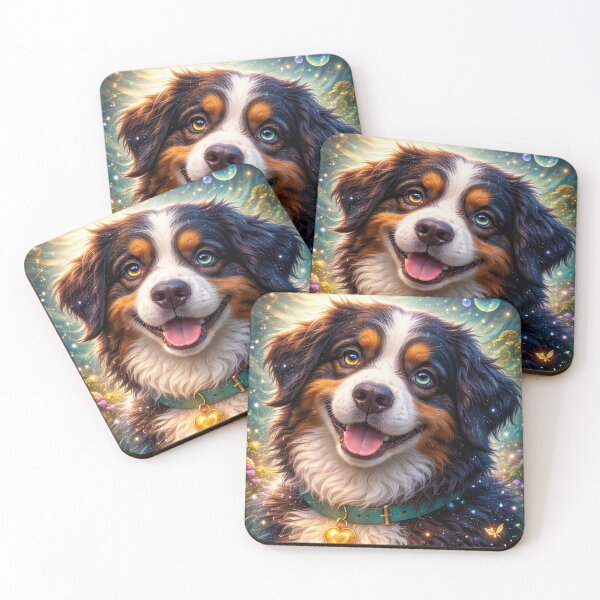 Item preview, Magical Bernese Mountain Dog in Starlight – Imaginative Dog Illustration designed and sold by MrsMimpi.