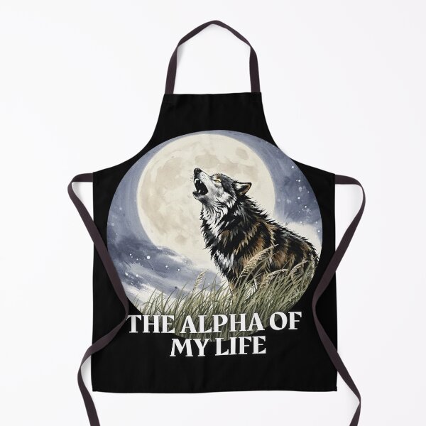 Item preview, The Alpha of My Life - Howling Wolf and Full Moon Art designed and sold by Animal Xeno Circus.