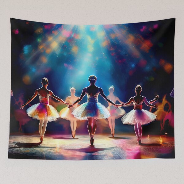Item preview, Dancers Tapestry, duvet cover, throw blanket, shower curtain designed and sold by CharlottePlaceArt.