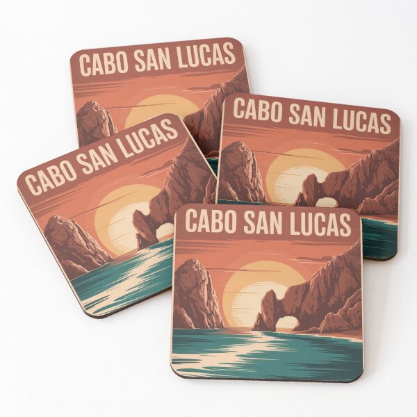 Item preview, Cabo San Lucas Vintage Travel Poster – El Arco Sunset Wall Art – Baja California Sur Mexico Retro Print designed and sold by Timeless Design.