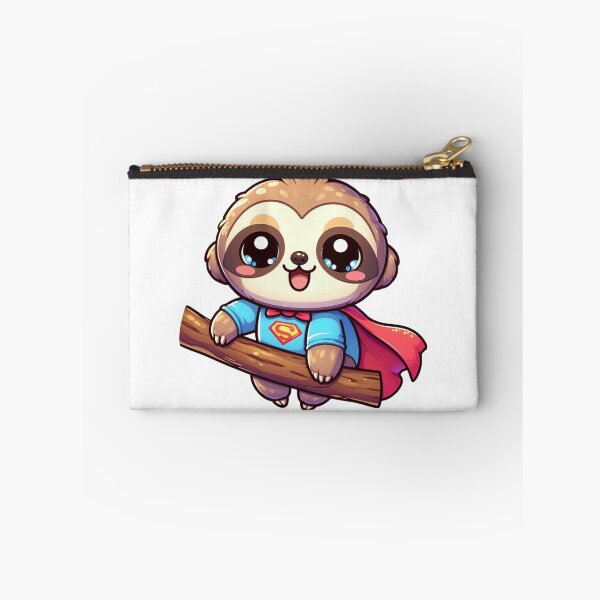 Item preview, Cute Sloth in Super Suit – Kawaii Cartoon Animal Illustration designed and sold by TwinklePallete.