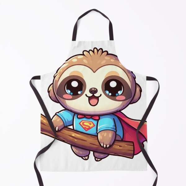 Item preview, Cute Sloth in Super Suit – Kawaii Cartoon Animal Illustration designed and sold by TwinklePallete.